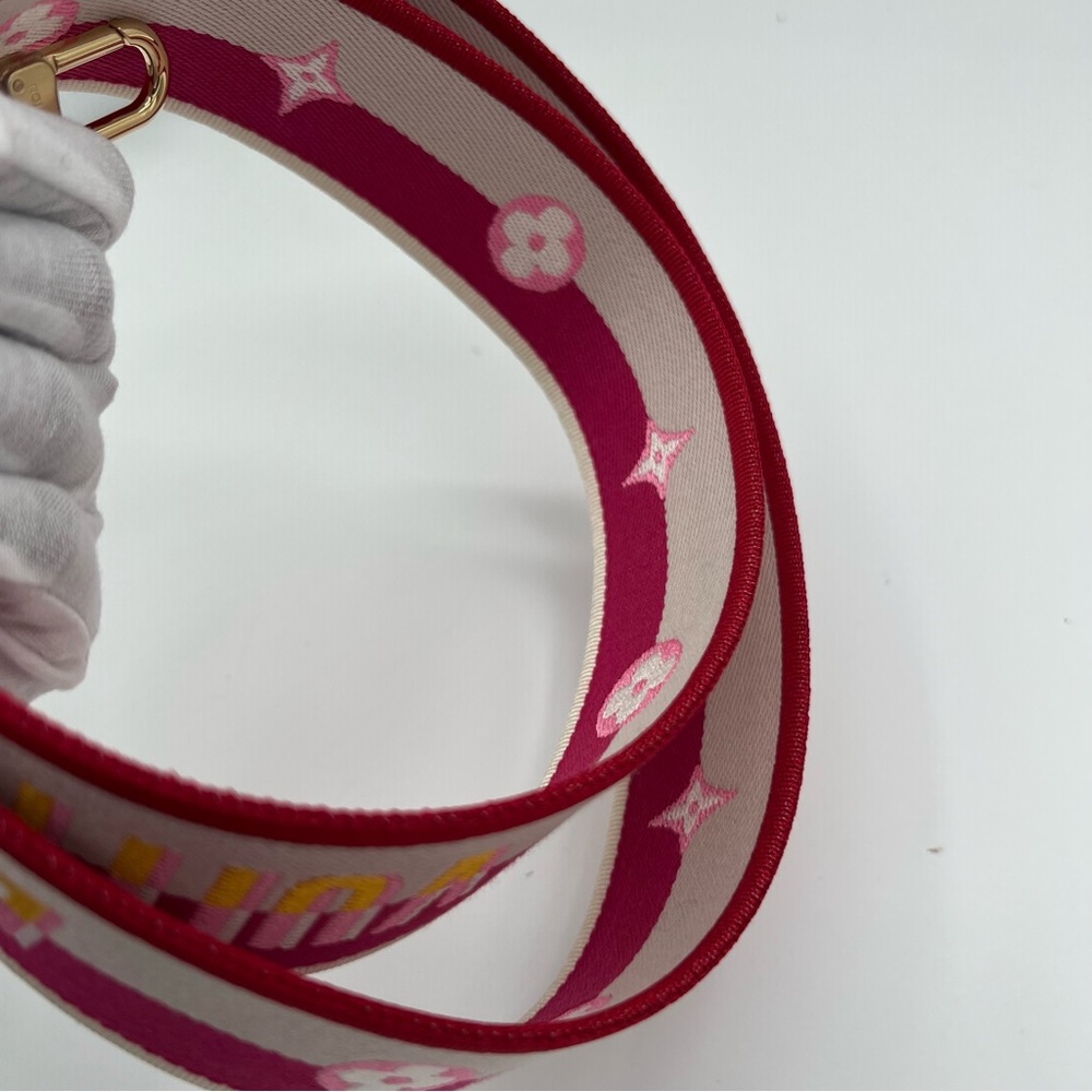 Louis Vuitton fushia jacquard pink strap new ❤️ - Picture 8 of 9